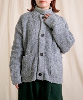 【ドミンゴ/DOMINGO】のボアニット プルーシュカルディガン 人気、トレンドファッション・服の通販 founy(ファニー) ファッション Fashion レディースファッション Fashion for Women トップス・カットソー Cut & Sew Tops ニット Knit Tops & Sweaters アクリル Acrylic Material カーディガン Cardigan, Knitwear ポケット Pocket, Pocket Detail リラックス Relax, Relaxed Fit 冬 Winter / This Winter |ID:prp329100004817945