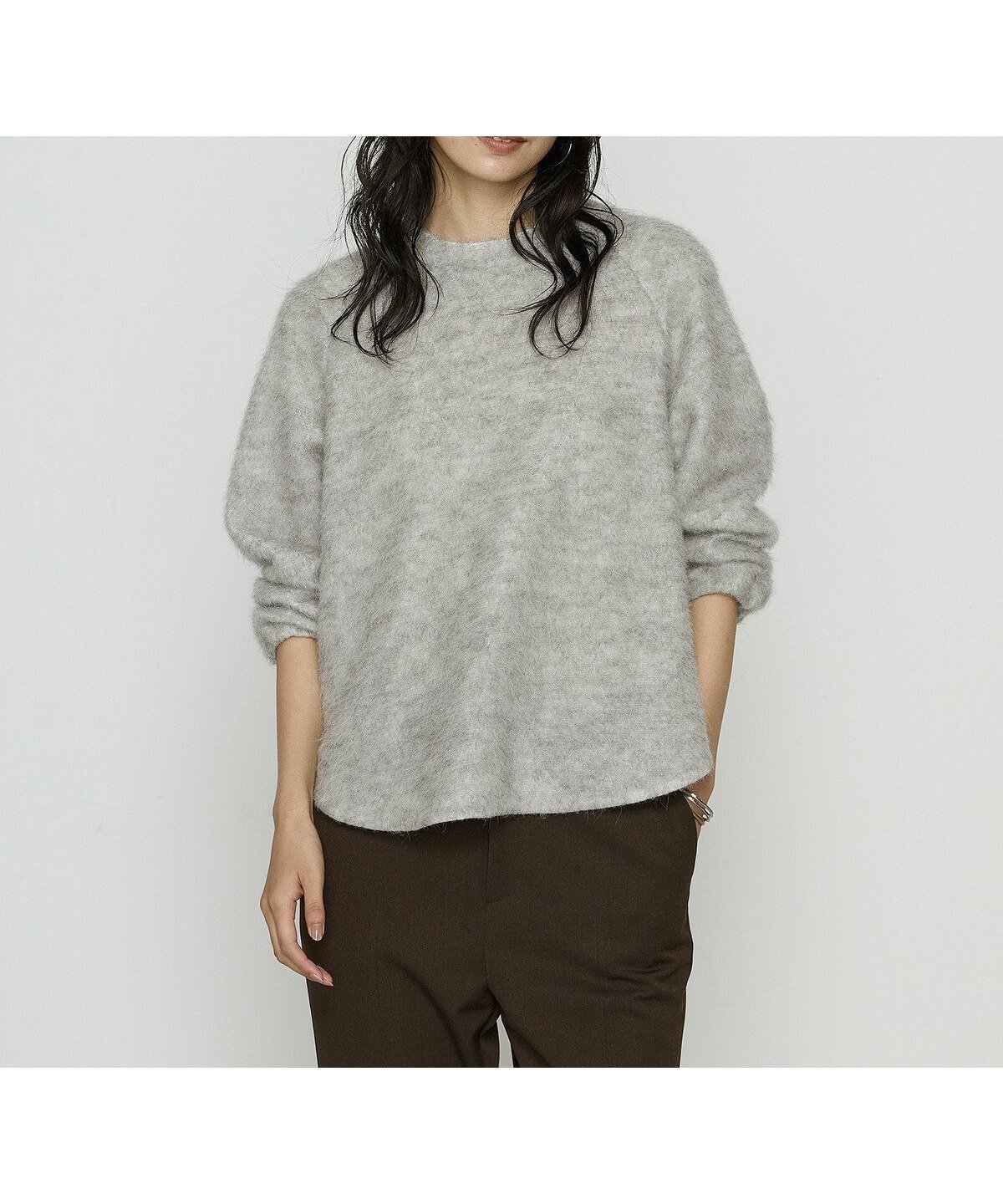 【コムサ/COMME CA】のアルパカ混 ラグランスリーブプルオーバー インテリア・キッズ・メンズ・レディースファッション・服の通販 founy(ファニー) 　ファッション　Fashion　レディースファッション　Fashion for Women　トップス・カットソー　Cut & Sew Tops　カジュアルプルオーバー・ニットトップス　Pullovers & Knit Tops / Casual Pullovers　ギャザー　Gathered, Ruffled　シンプル　Simple, Minimal　スリット　Slit, Slit Detail　スリーブ　Sleeve, Long Sleeve / Short Sleeve　ボトム　Bottoms, Lower Wear　ラウンド　Round, Round Neck　リラックス　Relax, Relaxed Fit　ワイド　Wide, Wide Fit　A/W・秋冬　Autumn/Winter　03:トップライトグレー|ID: prp329100004817952 ipo3291000000035001889