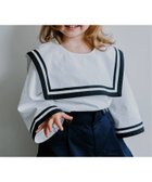 【イエナアンファン/IENA ENFANT / KIDS】のセーラーオーバーカットソー kids 人気、トレンドファッション・服の通販 founy(ファニー) ファッション Fashion キッズファッション Fashion for Kids トップス・カットソー Cut & Sew Tops カットソー Cut and Sewn Top スマート Smart, Elegant 長袖 Long Sleeve, Full Sleeve エレガント 上品 Elegant セレモニー Ceremony thumbnail ホワイト|ID: prp329100004818263 ipo3291000000035005596