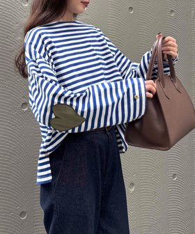 【フレディ&グロスター/FREDY&GLOSTER】のボーダーハートパッチプルオーバー 人気、トレンドファッション・服の通販 founy(ファニー) ファッション Fashion レディースファッション Fashion for Women トップス・カットソー Cut & Sew Tops カジュアルプルオーバー・ニットトップス Pullovers & Knit Tops / Casual Pullovers 2025年 2025 2025-2026秋冬・A/W Autumn/Winter 2025–26 AW25–26 スラックス Slacks, Dress Pants デニム Denim, Jeans Material バランス Balance, Style Balance ボーダー Border, Stripe 定番 Standard, Basic Item 秋 Autumn |ID:prp329100004818285