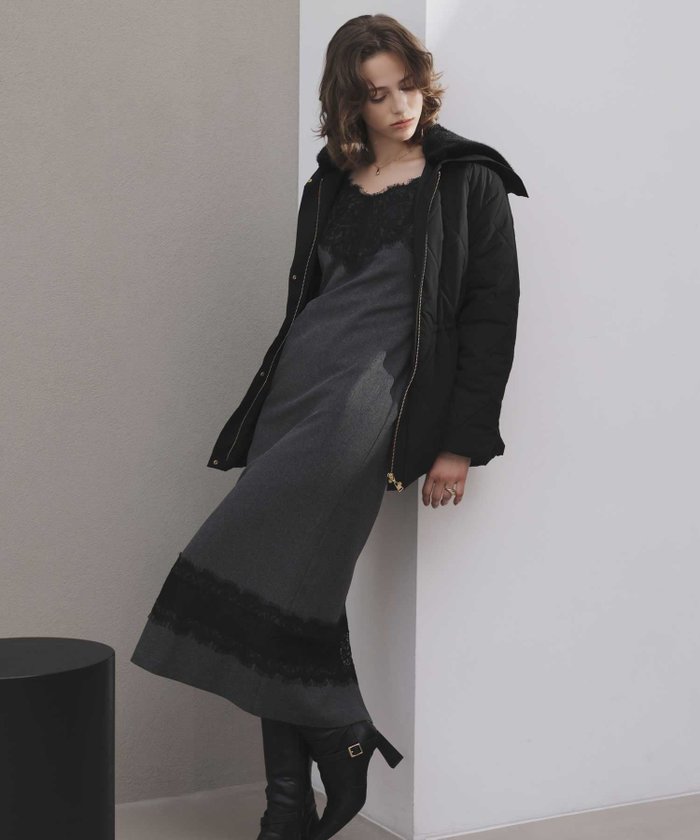 【ノエラ/Noela】のレース切り替えワンピース インテリア・キッズ・メンズ・レディースファッション・服の通販 founy(ファニー) https://founy.com/ ファッション Fashion レディースファッション Fashion for Women ワンピース Dresses おすすめ Recommended / Our Picks カーディガン Cardigan, Knitwear トリミング Trimming, Decorative Edge ポケット Pocket, Pocket Detail ミドル Middle Length, Mid Height メランジ Melange, Mixed Yarn レース Lace, Lace Fabric エレガント 上品 Elegant |ID: prp329100004818298 ipo3291000000035226038