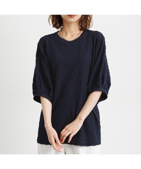 【スタディオ クリップ/studio CLIP】のリブ付きカットソージャガードプルオーバー 人気、トレンドファッション・服の通販 founy(ファニー) ファッション Fashion レディースファッション Fashion for Women トップス・カットソー Cut & Sew Tops カジュアルプルオーバー・ニットトップス Pullovers & Knit Tops / Casual Pullovers カットソー・ベーシックTシャツ Cut-and-Sewn Tops / Stretch Tees & Basics おすすめ Recommended / Our Picks カットソー Cut and Sewn Top サロペット Overalls, Salopette シャーリング Shirring, Ruched トレンド Trend, Trending Now ベーシック Basic, Essential ボトム Bottoms, Lower Wear |ID:prp329100004818301