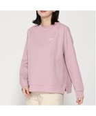 【クロコダイル/CROCODILE】のサーマル クルーネック トレーナー 人気、トレンドファッション・服の通販 founy(ファニー) ファッション Fashion レディースファッション Fashion for Women サーマル Thermal, Waffle Knit シンプル Simple, Minimal スリーブ Sleeve, Long Sleeve / Short Sleeve トレーナー Sweatshirt, Trainer 切替 Switching, Contrast Panel thumbnail ピンク|ID: prp329100004818319 ipo3291000000035006146