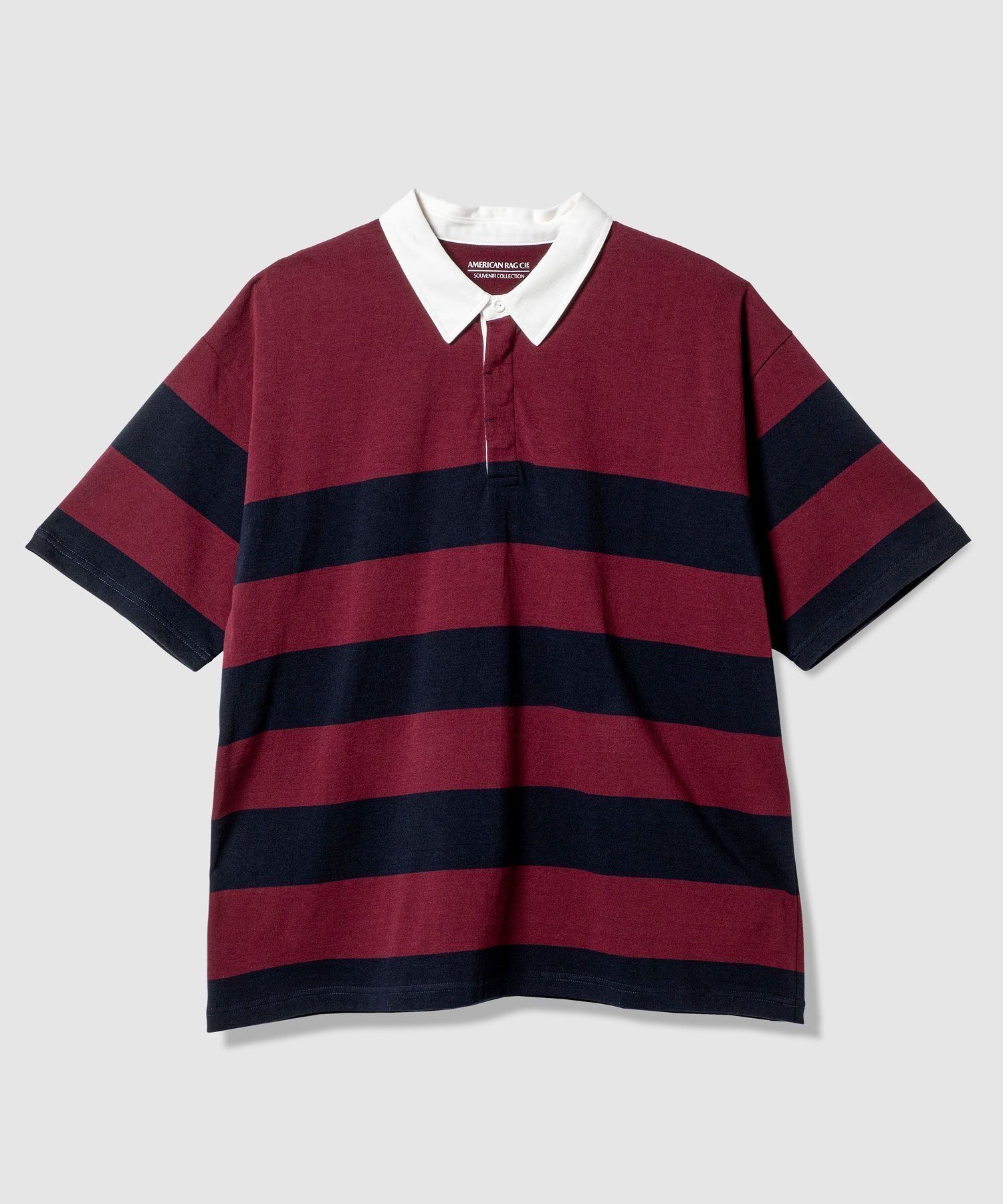 【ベイフロー/BAYFLOW】の【AMERICAN RAG CIE】ラグビーシャツ(ユニセックス) インテリア・キッズ・メンズ・レディースファッション・服の通販 founy(ファニー) 　ファッション　Fashion　レディースファッション　Fashion for Women　トップス・カットソー　Cut & Sew Tops　シャツ・ブラウス・オフィスカジュアル　Elegant Blouses & Button-Ups　エスニック　Ethnic Style　ヴィンテージ　Vintage Style　カリフォルニア　California, Cali Style　トレンド　Trend, Trending Now　ミックス　Mix, Mixed Style　ネイビーxボルドー|ID: prp329100004818326 ipo3291000000035006224