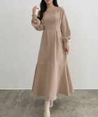 【ジュノア/JUNOAH】のCENEA バックレースアップスクエアネックワンピース 人気、トレンドファッション・服の通販 founy(ファニー) ファッション Fashion レディースファッション Fashion for Women ワンピース Dresses thumbnail ピンクベージュ|ID: prp329100004818339 ipo3291000000035006327