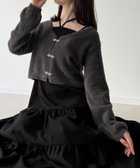 【ジュノア/JUNOAH】のショートシャギーニットカーディガン+フレアキャミワンピース 人気、トレンドファッション・服の通販 founy(ファニー) ファッション Fashion レディースファッション Fashion for Women ワンピース Dresses キャミソールワンピース Camisole Dresses thumbnail チャコール|ID: prp329100004818340 ipo3291000000035006345