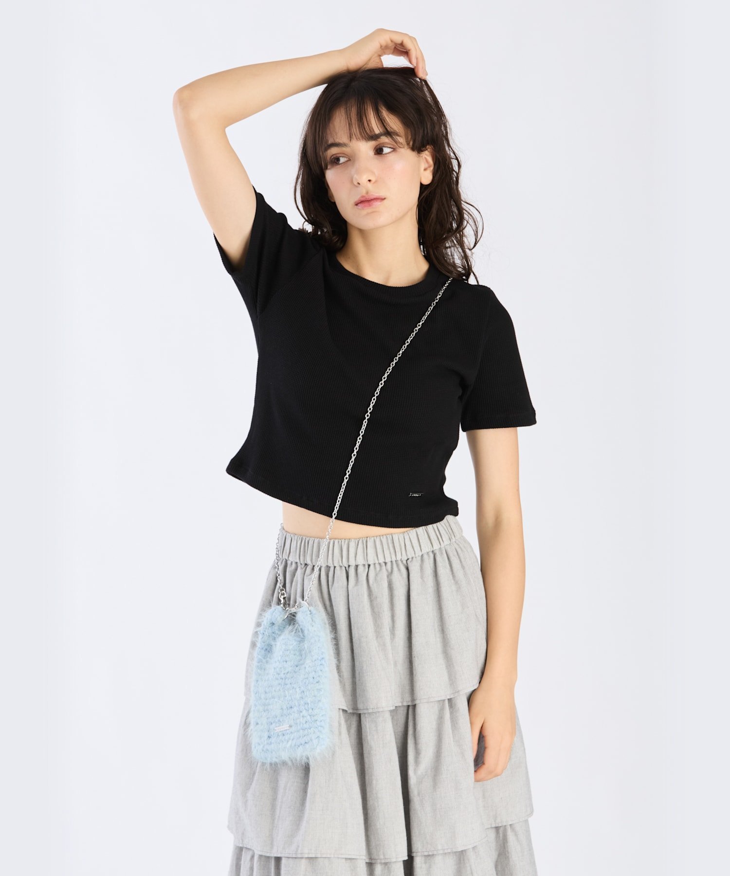 【アニエスベー ファム/agnes b. FEMME】のワッフル コンパクト 半袖 Tシャツ 人気、トレンドファッション・服の通販 founy(ファニー) 　ファッション　Fashion　レディースファッション　Fashion for Women　トップス・カットソー　Cut & Sew Tops　シャツ・ブラウス・オフィスカジュアル　Elegant Blouses & Button-Ups　ロングTシャツ・Tシャツ　Longline T-Shirts & Tees　インナー　Innerwear　コンパクト　Compact, Small Size　シンプル　Simple, Minimal　トレンド　Trend, Trending Now　フィット　Fit, Slim Fit　プレート　Plate, Dish　ワッフル　Waffle, Waffle Knit　半袖　Short Sleeve, Half Sleeve　 other-1|ID: prp329100004818341 ipo3291000000035006348