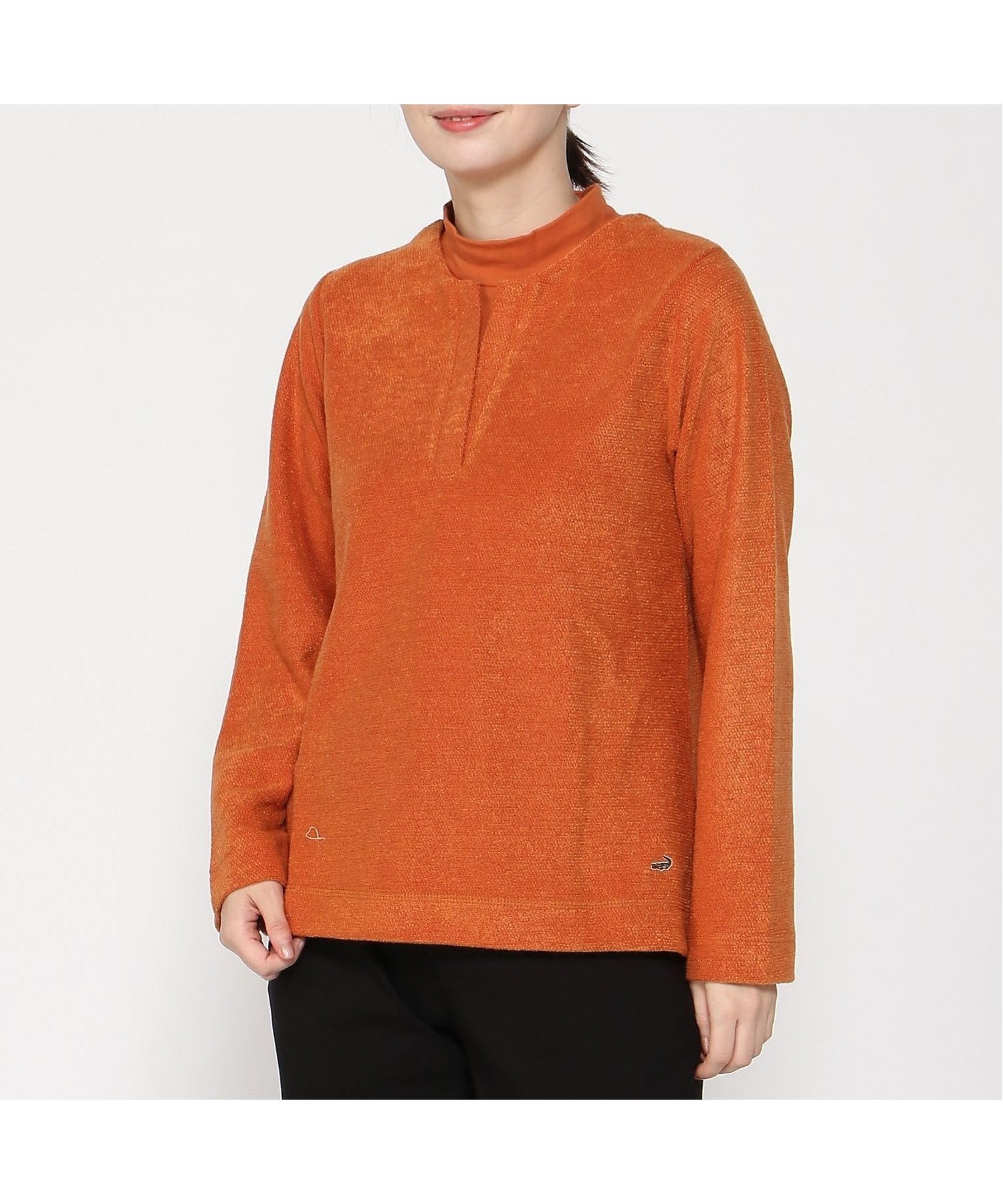 【クロコダイル/CROCODILE】のスムースドッキング プルオーバー 人気、トレンドファッション・服の通販 founy(ファニー) 　ファッション　Fashion　レディースファッション　Fashion for Women　トップス・カットソー　Cut & Sew Tops　カジュアルプルオーバー・ニットトップス　Pullovers & Knit Tops / Casual Pullovers　オレンジ　Orange　ドッキング　Docking, Mixed Material　 other-1|ID: prp329100004818342 ipo3291000000035006350