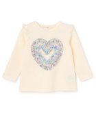 【ナルミヤ オンライン/NARUMIYA ONELINE / KIDS】のリバティハートフリルトレーナー 人気、トレンドファッション・服の通販 founy(ファニー) ファッション Fashion キッズファッション Fashion for Kids チュール Tulip, Tulip Motif トレーナー Sweatshirt, Trainer フレア Flare, Flared ボトム Bottoms, Lower Wear ポケット Pocket, Pocket Detail thumbnail ECRU|ID: prp329100004818362 ipo3291000000035006536