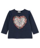 【ナルミヤ オンライン/NARUMIYA ONELINE / KIDS】のリバティハートフリルトレーナー 人気、トレンドファッション・服の通販 founy(ファニー) ファッション Fashion キッズファッション Fashion for Kids チュール Tulip, Tulip Motif トレーナー Sweatshirt, Trainer フレア Flare, Flared ボトム Bottoms, Lower Wear ポケット Pocket, Pocket Detail thumbnail 紺|ID: prp329100004818362 ipo3291000000035006537