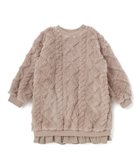 【ベベ オンライン ストア/BEBE ONLINE STORE / KIDS】の【お揃い】天使の羽もこもこケーブルボアワンピース(80~130cm) ベージュ|ID: prp329100004818370 ipo3291000000035077341