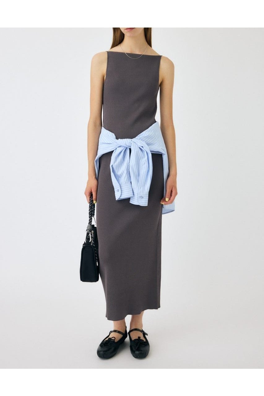 【マウジー/moussy】のHORIZON NECK キャミドレス インテリア・キッズ・メンズ・レディースファッション・服の通販 founy(ファニー) 　ファッション　Fashion　レディースファッション　Fashion for Women　トップス・カットソー　Cut & Sew Tops　キャミソール&ノースリーブ　Camisoles & Sleeveless Tops　ワンピース　Dresses　フォーマル・パーティードレス・結婚式用ドレス　Elegant & Casual Dresses　おすすめ　Recommended / Our Picks　シューズ　Shoes, Footwear　シンプル　Simple, Minimal　スニーカー　Sneakers, Trainers　フラット　Flat, Flat Shoes　モダン　Modern, Contemporary　人気　Popular, Best Seller　再入荷　Restock / Back in Stock　GRY|ID: prp329100004818407 ipo3291000000035007164