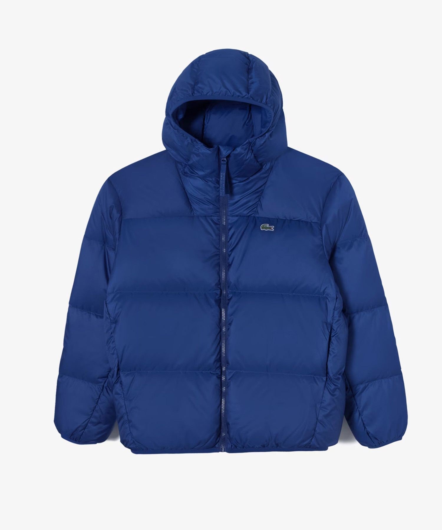 【ラコステ/LACOSTE / MEN】の撥水 バックステッチ スタンドカラー フーデッドダウンジャケット インテリア・キッズ・メンズ・レディースファッション・服の通販 founy(ファニー) 　ファッション　Fashion　メンズファッション　Fashion for Men　ジャケット　Jacket, Outerwear　スタンド　Stand Collar, Upright Stand　スマート　Smart, Elegant　ダウン　Down, Puffer　パイピング　Piping, Trim Design　ビッグ　Big, Oversized　ブルー|ID: prp329100004818419 ipo3291000000035007296