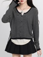 【ディアベル/DIAVEL】の【秋冬新作】レイヤード風ラウンドヘムトップス 人気、トレンドファッション・服の通販 founy(ファニー) ファッション Fashion レディースファッション Fashion for Women トップス・カットソー Cut & Sew Tops インナー Innerwear カーディガン Cardigan, Knitwear クロップド Cropped, Short Length コンパクト Compact, Small Size ショート Short, Short Length スタイリッシュ Stylish, Fashionable スニーカー Sneakers, Trainers タイトスカート Pencil Skirt, Tight Skirt デニム Denim, Jeans Material トレンド Trend, Trending Now ドローストリング Drawstring, Pull Cord バランス Balance, Style Balance プリーツ Pleats, Pleated ボーダー Border, Stripe 無地 Plain, Solid Color ロング Long, Long-Length A/W・秋冬 Autumn/Winter 再入荷 Restock / Back in Stock おすすめ Recommended / Our Picks エレガント 上品 Elegant thumbnail ブラック1|ID: prp329100004818429 ipo3291000000035007428