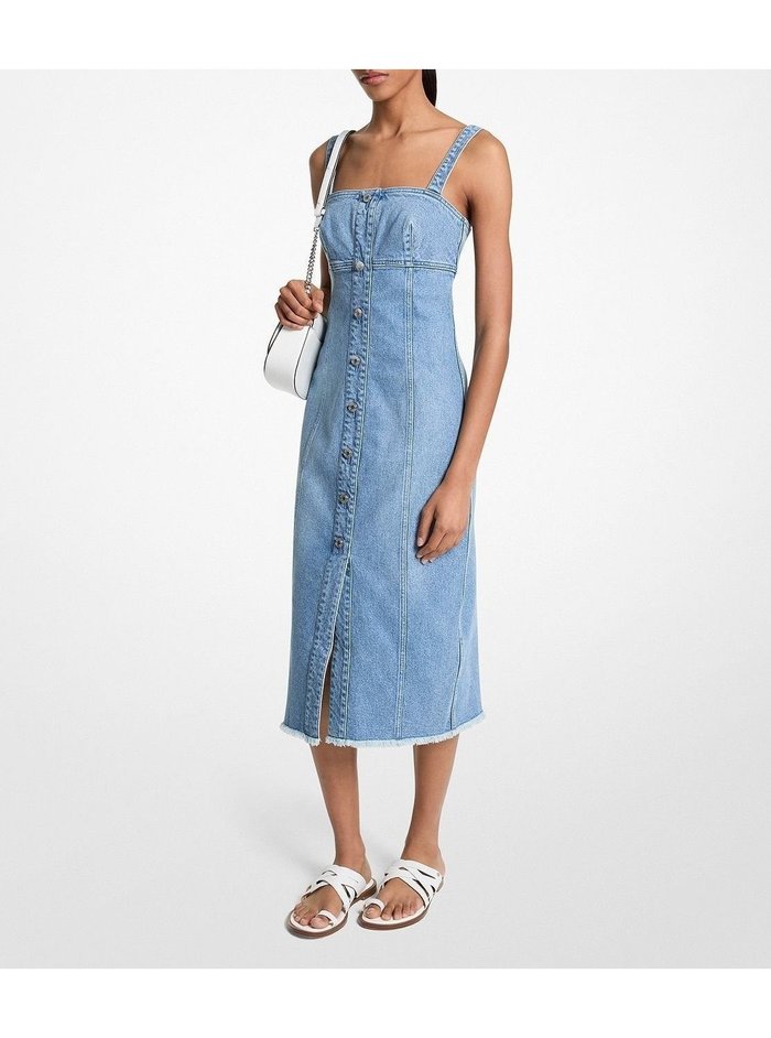 【マイケルコース/MICHAEL KORS】のフレイド デニム ミディ ドレス マイケルコース インテリア・キッズ・メンズ・レディースファッション・服の通販 founy(ファニー) https://founy.com/ ファッション Fashion レディースファッション Fashion for Women ワンピース Dresses フォーマル・パーティードレス・結婚式用ドレス Elegant & Casual Dresses コレクション Collection, Seasonal Line デニム Denim, Jeans Material ドレス Dress, One-Piece ラグジュアリー Luxury, Elegant |ID: prp329100004818442 ipo3291000000035168592