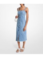 【マイケルコース/MICHAEL KORS】のフレイド デニム ミディ ドレス マイケルコース BLUE|ID: prp329100004818442 ipo3291000000035168594