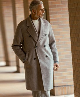 【シフォン/SHIFFON / MEN】のAKM Contemporary レイヤードカラーダブルブレストロングコート 人気、トレンドファッション・服の通販 founy(ファニー) ファッション Fashion メンズファッション Fashion for Men クラシカル Classical, Vintage-Inspired 軽量 Lightweight, Ultra Light ジャケット Jacket, Outerwear パターン Pattern, Design Print モダン Modern, Contemporary リアル Real, Realistic エレガント 上品 Elegant |ID:prp329100004818444