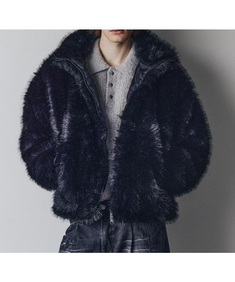 【ティーケー/tk TAKEO KIKUCHI / MEN】のミックスフェイクファーブルゾン 人気、トレンドファッション・服の通販 founy(ファニー) 　ファッション　Fashion　メンズファッション　Fashion for Men　スタンド　Stand Collar, Upright Stand　スマート　Smart, Elegant　フォックス　Fox, Fox Fur　フロント　Front, Front Design　ブルゾン　Blouson, Bomber Jacket　ポケット　Pocket, Pocket Detail　防寒　Cold Protection, Winter-Ready　マフラー　Scarf, Muffler　ミックス　Mix, Mixed Style　再入荷　Restock / Back in Stock　 other-1|ID: prp329100004818447 ipo3291000000035007543