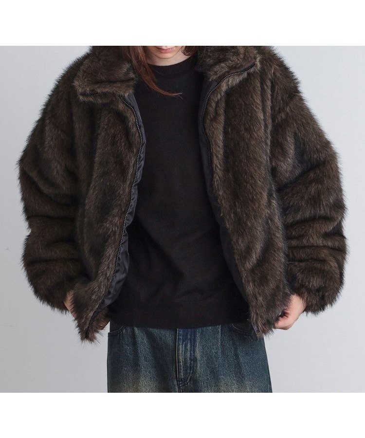 【ティーケー/tk TAKEO KIKUCHI / MEN】のミックスフェイクファーブルゾン インテリア・キッズ・メンズ・レディースファッション・服の通販 founy(ファニー) 　ファッション　Fashion　メンズファッション　Fashion for Men　スタンド　Stand Collar, Upright Stand　スマート　Smart, Elegant　フォックス　Fox, Fox Fur　フロント　Front, Front Design　ブルゾン　Blouson, Bomber Jacket　ポケット　Pocket, Pocket Detail　防寒　Cold Protection, Winter-Ready　マフラー　Scarf, Muffler　ミックス　Mix, Mixed Style　再入荷　Restock / Back in Stock　トープ|ID: prp329100004818447 ipo3291000000035007549