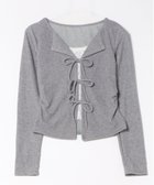 【チェルカ/CERCA】のChiina/Chiina /レースインナーレイヤードトップス 人気、トレンドファッション・服の通販 founy(ファニー) ファッション Fashion レディースファッション Fashion for Women トップス・カットソー Cut & Sew Tops thumbnail グレー|ID: prp329100004818459 ipo3291000000035007614