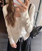 【チェルカ/CERCA】のChiina/Chiina /レースインナーレイヤードトップス 人気、トレンドファッション・服の通販 founy(ファニー) ファッション Fashion レディースファッション Fashion for Women トップス・カットソー Cut & Sew Tops thumbnail ホワイト|ID: prp329100004818459 ipo3291000000035007621