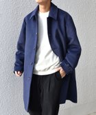 【シップス/SHIPS / MEN】のSHIPS any ウォーム メルトン ステンカラー コート ネイビー|ID: prp329100004818471 ipo3291000000035176970