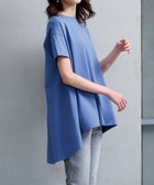 【ラナン/Ranan】のRanan/ BC フレアーシルエットチュニック半袖 人気、トレンドファッション・服の通販 founy(ファニー) ファッション Fashion レディースファッション Fashion for Women トップス・カットソー Cut & Sew Tops ロング Long, Long-Length エレガント 上品 Elegant 半袖 Short Sleeve, Half Sleeve 夏 Summer thumbnail ダスティブルー|ID: prp329100004818485 ipo3291000000035007759