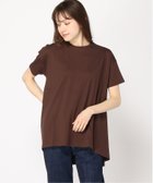 【ラナン/Ranan】のRanan/ BC フレアーシルエットチュニック半袖 人気、トレンドファッション・服の通販 founy(ファニー) ファッション Fashion レディースファッション Fashion for Women トップス・カットソー Cut & Sew Tops ロング Long, Long-Length エレガント 上品 Elegant 半袖 Short Sleeve, Half Sleeve 夏 Summer thumbnail ダークブラウン|ID: prp329100004818485 ipo3291000000035007768