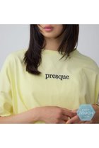 【アズール バイ マウジー/AZUL by moussy】のC/T冷感ロゴシシュウTシャツ 人気、トレンドファッション・服の通販 founy(ファニー) ファッション Fashion レディースファッション Fashion for Women トップス・カットソー Cut & Sew Tops シャツ・ブラウス・オフィスカジュアル Elegant Blouses & Button-Ups ロングTシャツ・Tシャツ Longline T-Shirts & Tees カットソー Cut and Sewn Top フロント Front, Front Design thumbnail L/YEL1|ID: prp329100004818491 ipo3291000000035007881