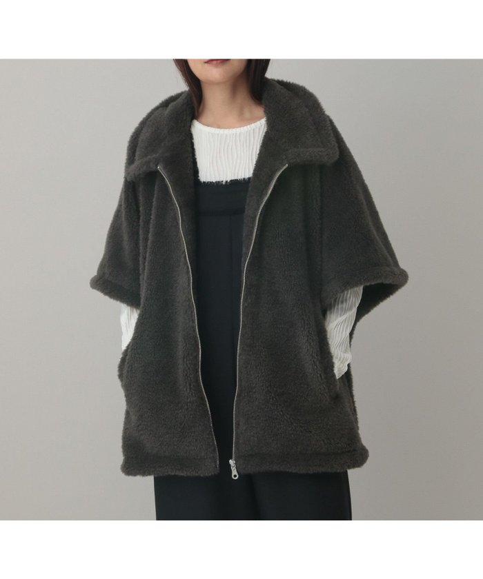 【グローバルワーク/GLOBAL WORK】のMATINEE LINE/フワモコボアポンチョ/603322 インテリア・キッズ・メンズ・レディースファッション・服の通販 founy(ファニー) https://founy.com/ ファッション Fashion レディースファッション Fashion for Women アウター Coat / Outerwear Collection ポンチョ・ケープコート Ponchos & Capes おすすめ Recommended / Our Picks スリット Slit, Slit Detail バランス Balance, Style Balance ポンチョ Poncho, Cape Style ロング Long, Long-Length 秋 Autumn |ID: prp329100004818507 ipo3291000000035008038