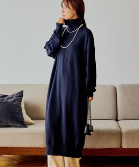 【ミスティ ウーマン/mysty woman】のコクーンニットワンピース 人気、トレンドファッション・服の通販 founy(ファニー) ファッション Fashion レディースファッション Fashion for Women ワンピース Dresses ニットワンピース Knit Dresses おすすめ Recommended / Our Picks シューズ Shoes, Footwear シンプル Simple, Minimal タートルネック Turtleneck, High Neck フラット Flat, Flat Shoes エレガント 上品 Elegant |ID:prp329100004818530