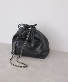 【アダム エ ロペ/ADAM ET ROPE'】の【WEB限定】チェーンショルダーバッグ 人気、トレンドファッション・服の通販 founy(ファニー) ファッション Fashion レディースファッション Fashion for Women バッグ Bags コンパクト Compact, Small Size 巾着 Drawstring Bag, Kinchaku ショルダー Shoulder, Shoulder Strap シルバー Silver, Metallic Silver 財布 Wallet, Purse チェーン Chain, Chain Strap デニム Denim, Jeans Material フェイクレザー Faux Leather, PU Leather ポケット Pocket, Pocket Detail ラップ Wrap, Wrap Design おすすめ Recommended / Our Picks 2025年 2025 2025-2026秋冬・A/W Autumn/Winter 2025–26 AW25–26 thumbnail ブラック(01)|ID: prp329100004818533 ipo3291000000035008327