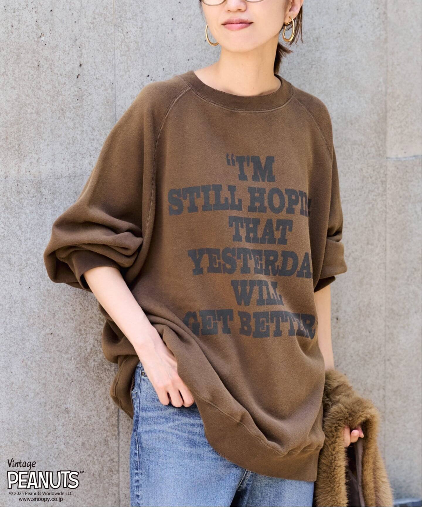 【フレームワーク/FRAMeWORK】の≪WEB限定/ 追加 ≫MEAN MACHINE AGE 別注 PEANUTS VTG CREW SWT CHARLIE 人気、トレンドファッション・服の通販 founy(ファニー) 　ファッション　Fashion　レディースファッション　Fashion for Women　アメリカン　American Style　ヴィンテージ　Vintage Style　スウェット / スエット　Sweatshirt, Sweatwear　スタンダード　Standard, Basic　スリーブ　Sleeve, Long Sleeve / Short Sleeve　ダメージ　Distressed, Destroyed　プリント　Print, Printed Pattern　別注　Limited Edition, Custom Order　ワイド　Wide, Wide Fit　2022年　2022　再入荷　Restock / Back in Stock　2022-2023秋冬・A/W　Autumn/Winter 2022–23 AW22–23　 other-1|ID: prp329100004818540 ipo3291000000035008364