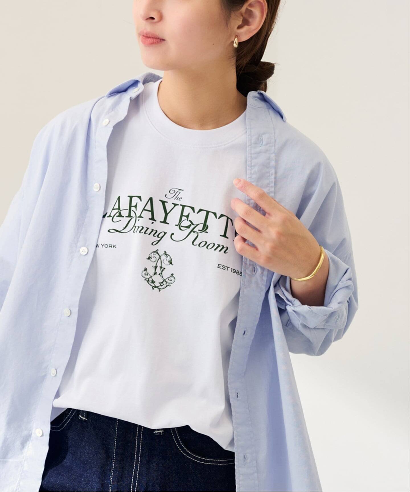 【フレームワーク/FRAMeWORK】のGIFT SHOP 別注LOGO PRINT T インテリア・キッズ・メンズ・レディースファッション・服の通販 founy(ファニー) 　ファッション　Fashion　レディースファッション　Fashion for Women　別注　Limited Edition, Custom Order　ホワイト|ID: prp329100004818541 ipo3291000000035008377