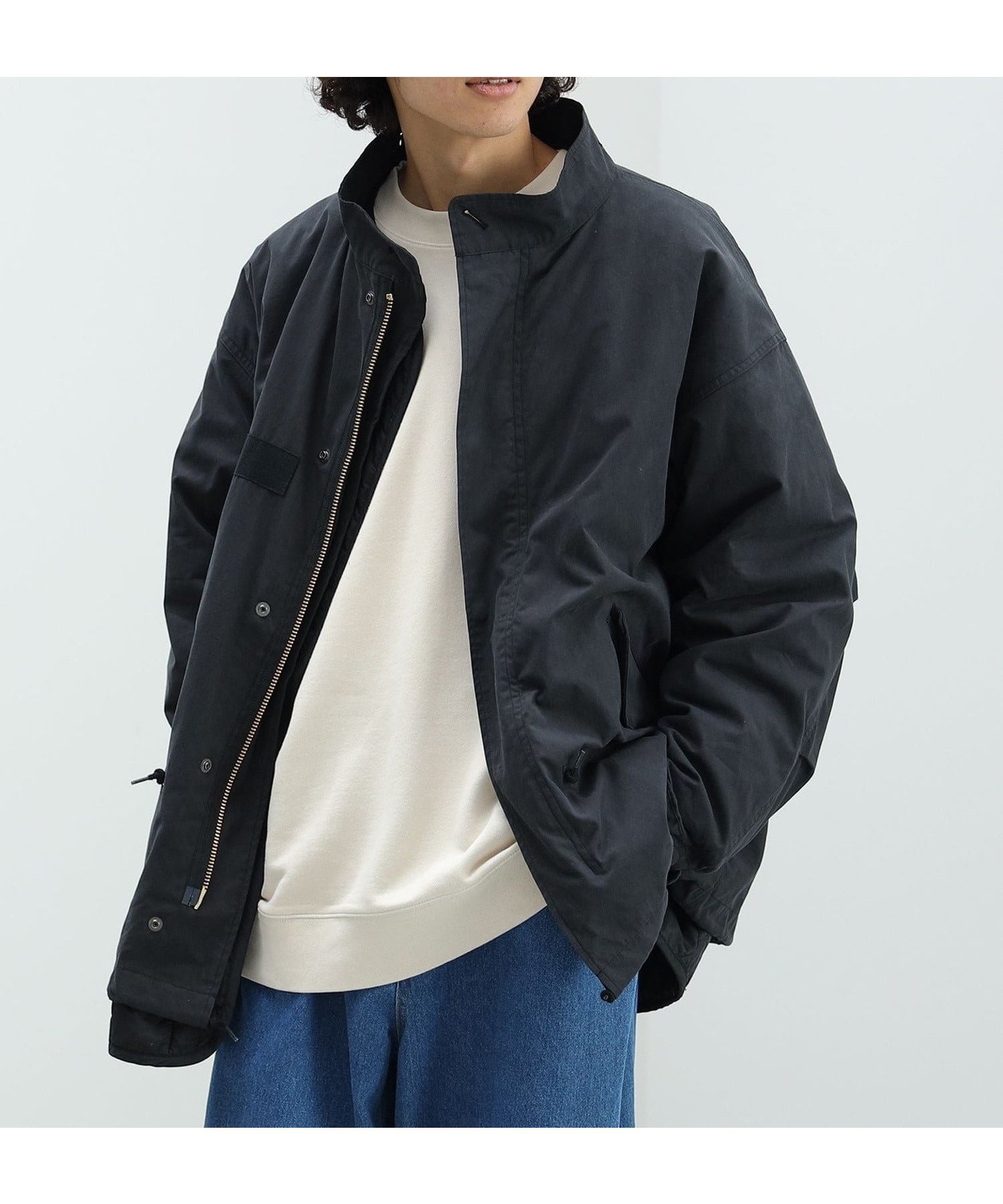 【ビームス ハート/BEAMS HEART / MEN】の3WAY ショート モッズコート インテリア・キッズ・メンズ・レディースファッション・服の通販 founy(ファニー) 　ファッション　Fashion　メンズファッション　Fashion for Men　ショート　Short, Short Length　スウェット / スエット　Sweatshirt, Sweatwear　デニム　Denim, Jeans Material　定番　Standard, Basic Item　ミリタリー　Military, Army Style　モチーフ　Motif, Design Theme　モッズコート　Mods Coat, Military Parka　ライナー　Liner, Inner Layer　ライニング　Inner Lining, Inner Fabric, Lined　ルーズ　Loose, Oversized　BLACK|ID: prp329100004818561 ipo3291000000035008489