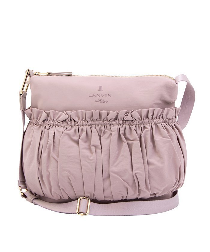 【クイーポ/KUIPO】のランバン オン ブルー LANVIN en Bleu グラシリィ ショルダーバッグ インテリア・キッズ・メンズ・レディースファッション・服の通販 founy(ファニー) 　ファッション　Fashion　レディースファッション　Fashion for Women　バッグ　Bags　ウォッシュ　Washed Finish　ギャザー　Gathered, Ruffled　ショルダー　Shoulder, Shoulder Strap　パール　Pearl, Pearl Accent　軽量　Lightweight, Ultra Light　ピンク|ID: prp329100004818564 ipo3291000000035008499