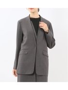 【タカキュー/TAKA-Q】のストレッチウォッシャブル ウーリッシュ ノーカラージャケット(セットアップ可能) 06グレー|ID: prp329100004818589 ipo3291000000035008648