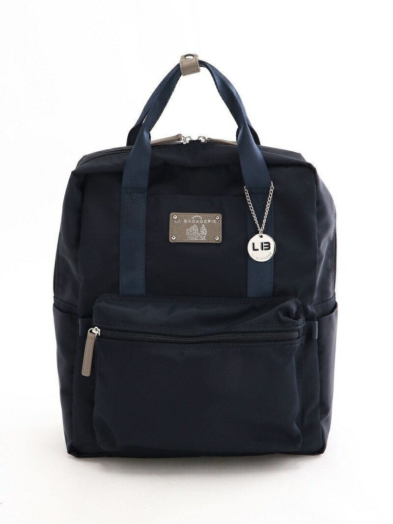 【ラ バガジェリー/LA BAGAGERIE】の10ポケット持ち手付きリュック Lサイズ インテリア・キッズ・メンズ・レディースファッション・服の通販 founy(ファニー) 　ファッション　Fashion　レディースファッション　Fashion for Women　おすすめ　Recommended / Our Picks　シンプル　Simple, Minimal　スマート　Smart, Elegant　トラベル　Travel, Travel Gear　ポケット　Pocket, Pocket Detail　リュック　Backpack, Rucksack　軽量　Lightweight, Ultra Light　66/NV|ID: prp329100004818599 ipo3291000000035008723