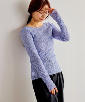 【ミスティ ウーマン/mysty woman】のレースリバーシブルプルオーバー 人気、トレンドファッション・服の通販 founy(ファニー) ファッション Fashion レディースファッション Fashion for Women トップス・カットソー Cut & Sew Tops カジュアルプルオーバー・ニットトップス Pullovers & Knit Tops / Casual Pullovers インナー Innerwear カーディガン Cardigan, Knitwear ギャザー Gathered, Ruffled ジャケット Jacket, Outerwear スウェット / スエット Sweatshirt, Sweatwear トレンド Trend, Trending Now フロント Front, Front Design リバーシブル Reversible, Two-Sided レース Lace, Lace Fabric |ID:prp329100004818612