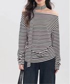 【チェルカ/CERCA】のChiina/Chiina / マフラー付き 長袖ボーダーオフショルTシャツ 人気、トレンドファッション・服の通販 founy(ファニー) ファッション Fashion レディースファッション Fashion for Women トップス・カットソー Cut & Sew Tops シャツ・ブラウス・オフィスカジュアル Elegant Blouses & Button-Ups ロングTシャツ・Tシャツ Longline T-Shirts & Tees マフラー・スヌード / 冬小物の定番 Scarves & Mufflers マフラー Scarf, Muffler 長袖 Long Sleeve, Full Sleeve thumbnail ホワイト|ID: prp329100004818629 ipo3291000000035008929