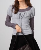 【チェルカ/CERCA】のChiina/Chiina /パフスリーブ ロンT組み合わせトップス 人気、トレンドファッション・服の通販 founy(ファニー) ファッション Fashion レディースファッション Fashion for Women トップス・カットソー Cut & Sew Tops ロングTシャツ・Tシャツ Longline T-Shirts & Tees スリーブ Sleeve, Long Sleeve / Short Sleeve thumbnail グレー系2|ID: prp329100004818635 ipo3291000000035008999