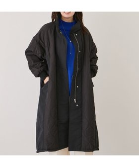 【ジャイロ/JAYRO】のキルトロングコート 人気、トレンドファッション・服の通販 founy(ファニー) ファッション Fashion レディースファッション Fashion for Women アウター Coat / Outerwear Collection コート・ロングコート・ピーコート Long Coats, Peacoats & More エレガント 上品 Elegant キルト Quilt, Quilted Fabric 切替 Switching, Contrast Panel シンプル Simple, Minimal スタンド Stand Collar, Upright Stand センター Center, Center Line タートルネック Turtleneck, High Neck デニム Denim, Jeans Material トレンド Trend, Trending Now フロント Front, Front Design プリーツ Pleats, Pleated ベーシック Basic, Essential ポケット Pocket, Pocket Detail 防寒 Cold Protection, Winter-Ready リラックス Relax, Relaxed Fit レギンス Leggings, Stretch Pants ロング Long, Long-Length 冬 Winter / This Winter A/W・秋冬 Autumn/Winter |ID:prp329100004818636