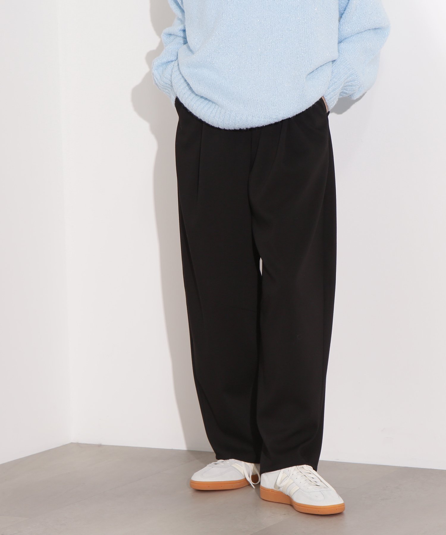 【エヌ ナチュラルビューティーベーシック/N.Natural Beauty basic】のカーブパンツ インテリア・キッズ・メンズ・レディースファッション・服の通販 founy(ファニー) 　ファッション　Fashion　レディースファッション　Fashion for Women　パンツ　Pants & Trousers　シンプル　Simple, Minimal　バランス　Balance, Style Balance　リラックス　Relax, Relaxed Fit　ブラック|ID: prp329100004818643 ipo3291000000035009099