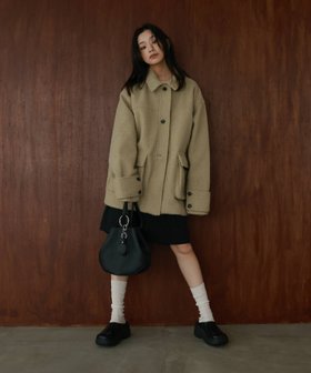 【ヘラム/hellam】のブークレスタンドカラーコート 人気、トレンドファッション・服の通販 founy(ファニー) ファッション Fashion レディースファッション Fashion for Women アウター Coat / Outerwear Collection コート・ロングコート・ピーコート Long Coats, Peacoats & More スタンド Stand Collar, Upright Stand |ID:prp329100004818644