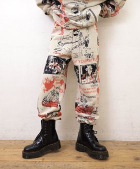 【アールエヌエー/RNA】のR4408 ENJOY プリント ZIPパンツ 人気、トレンドファッション・服の通販 founy(ファニー) ファッション Fashion レディースファッション Fashion for Women パンツ Pants & Trousers おすすめ Recommended / Our Picks クール Cool, Chic セットアップ Set-Up, Coordinated Outfit トレーナー Sweatshirt, Trainer ハンド Hand, Handmade プリント Print, Printed Pattern |ID:prp329100004818649