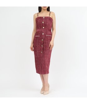 【ロイヤルパーティー/ROYAL PARTY】のダブルチェーンストラップツイードワンピース 人気、トレンドファッション・服の通販 founy(ファニー) ファッション Fashion レディースファッション Fashion for Women ワンピース Dresses アクセサリー Fashion Accessories クラシカル Classical, Vintage-Inspired シンプル Simple, Minimal ジャケット Jacket, Outerwear チェーン Chain, Chain Strap ツイード Twill, Twill Weave フォーマル Formal, Dressy フロント Front, Front Design |ID:prp329100004818656