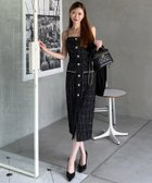 【ロイヤルパーティー/ROYAL PARTY】のダブルチェーンストラップツイードワンピース 人気、トレンドファッション・服の通販 founy(ファニー) ファッション Fashion レディースファッション Fashion for Women ワンピース Dresses アクセサリー Fashion Accessories クラシカル Classical, Vintage-Inspired シンプル Simple, Minimal ジャケット Jacket, Outerwear チェーン Chain, Chain Strap ツイード Twill, Twill Weave フォーマル Formal, Dressy フロント Front, Front Design thumbnail ブラック|ID: prp329100004818656 ipo3291000000035009217