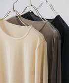 【スピック&スパン/Spick & Span】のシアーベロアプルオーバー 人気、トレンドファッション・服の通販 founy(ファニー) ファッション Fashion レディースファッション Fashion for Women トップス・カットソー Cut & Sew Tops カジュアルプルオーバー・ニットトップス Pullovers & Knit Tops / Casual Pullovers ベロアトップス Velour Tops / Velvet-Look Items インナー Innerwear シアー Sheer, See-Through ジャケット Jacket, Outerwear ベロア Velour, Soft Velvet thumbnail ベージュ|ID: prp329100004818671 ipo3291000000035009420