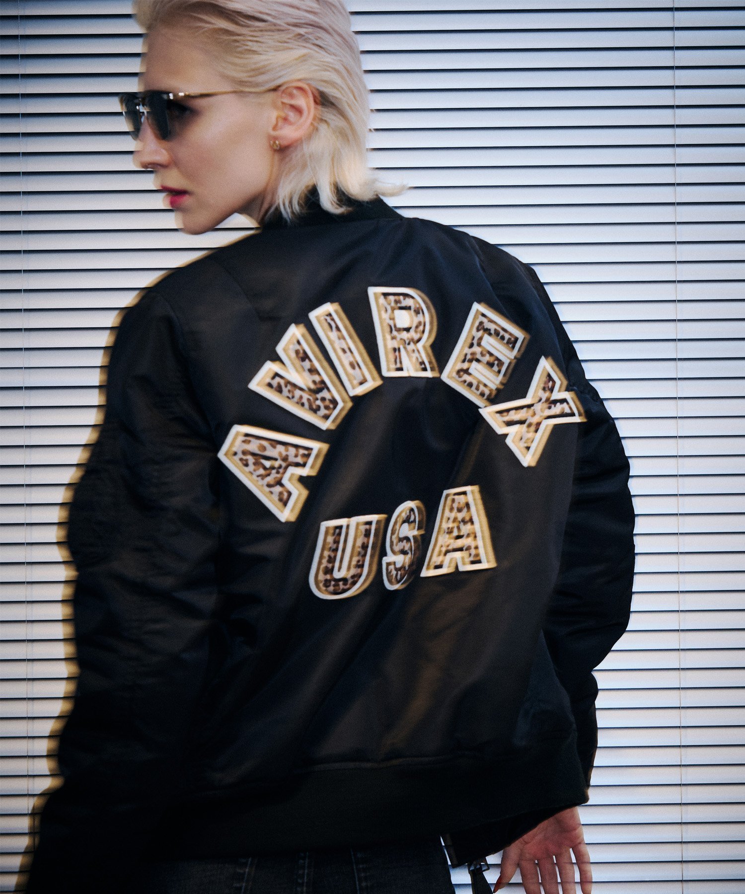 【アヴィレックス/AVIREX】の《WOMAN》LEOPARD LOGO MA-1 インテリア・キッズ・メンズ・レディースファッション・服の通販 founy(ファニー) 　ファッション　Fashion　レディースファッション　Fashion for Women　アウター　Coat / Outerwear Collection　MA-1ジャケット　MA-1 Bomber Jackets / Flight Jackets　フラップ　Flap, Flap Pocket　ポケット　Pocket, Pocket Detail　レオパード　Leopard, Animal Print　ブラック|ID: prp329100004818673 ipo3291000000035009440