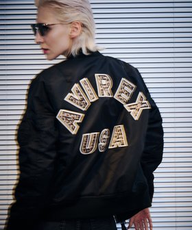 【アヴィレックス/AVIREX】の《WOMAN》LEOPARD LOGO MA-1 人気、トレンドファッション・服の通販 founy(ファニー) ファッション Fashion レディースファッション Fashion for Women アウター Coat / Outerwear Collection MA-1ジャケット MA-1 Bomber Jackets / Flight Jackets フラップ Flap, Flap Pocket ポケット Pocket, Pocket Detail レオパード Leopard, Animal Print |ID:prp329100004818673